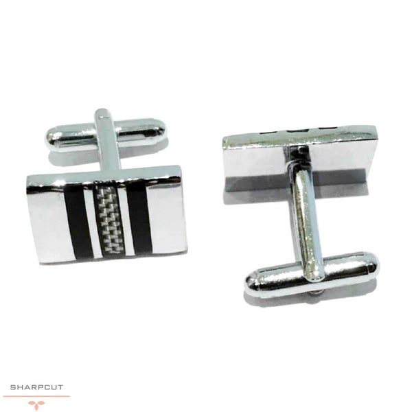 black impact cufflinks sharpcut