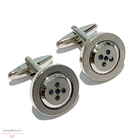 button stone cufflinks sharpcut