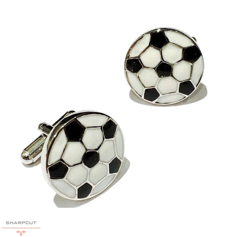 football cufflinks sharpcut