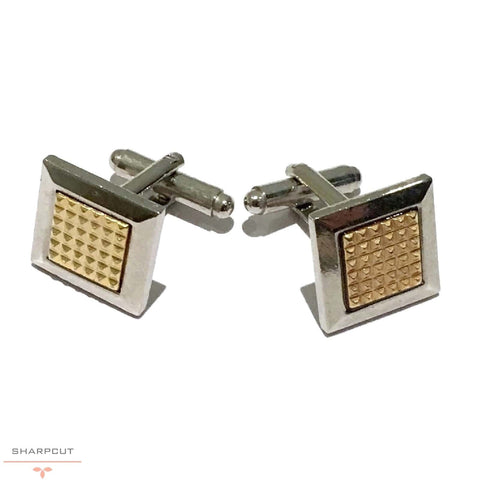 Gold Face Cufflinks sharpcut