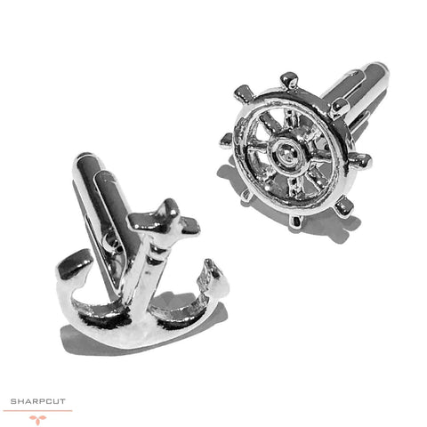 Helm Anchor Cufflinks sharpcut