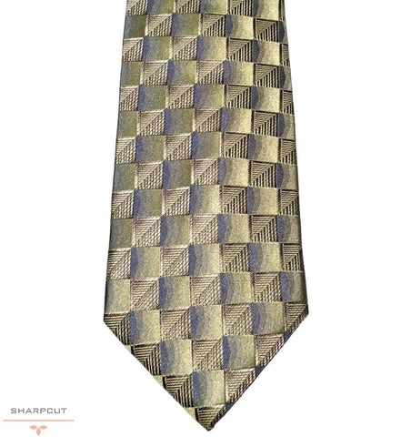 Gold Horizon Pure Silk Tie sharpcut