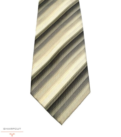 Grey Classic Shades Pure Silk Tie sharpcut