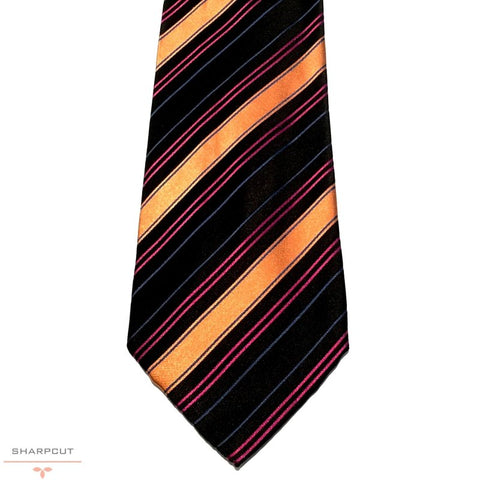 Orange Sunset Pure Silk Tie sharpcut