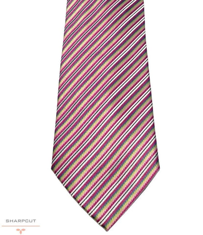 Pink Storm Pure Silk Tie sharpcut