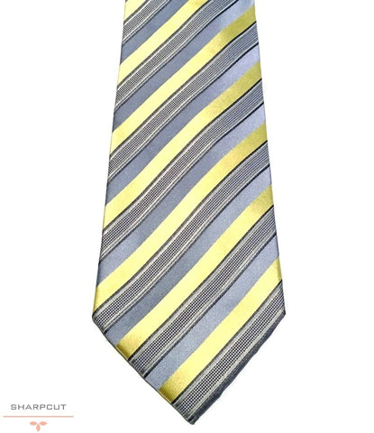 Yellow Climax Pure Silk Tie sharpcut