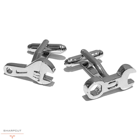 Spanner Wrench Cufflinks sharpcut