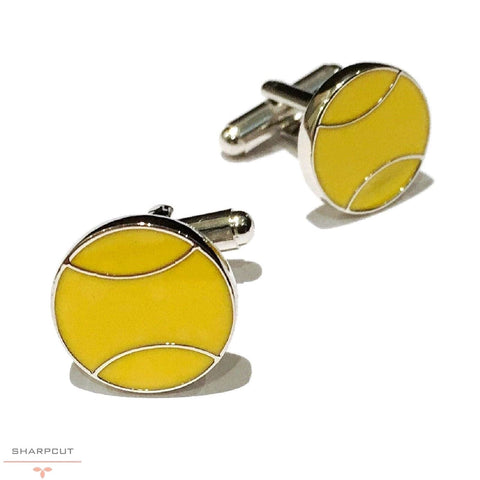 Tennis Ball Cufflinks sharpcut