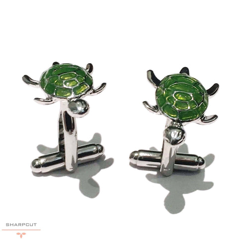 Turtle Cufflinks sharpcut